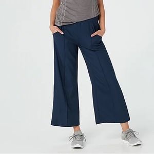 New Zuda z-eco cropped wide leg pants with snaps size Large